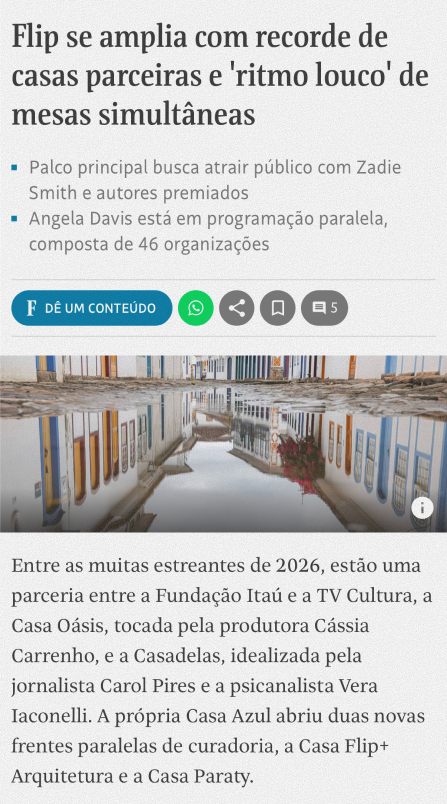 Casa Cadelas na Flip — Folha de S.Paulo